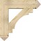Ekena Millwork Merced Arts and Crafts Rough Sawn Bracket w/ Offset Brace, Douglas Fir, 8"W x 30"D x 30"H BKT0806X30X30MRC03RDF - alternate 2